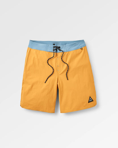 Cruiser Recycled Boardshort - 19" - Spruce Yellow - Flatlay