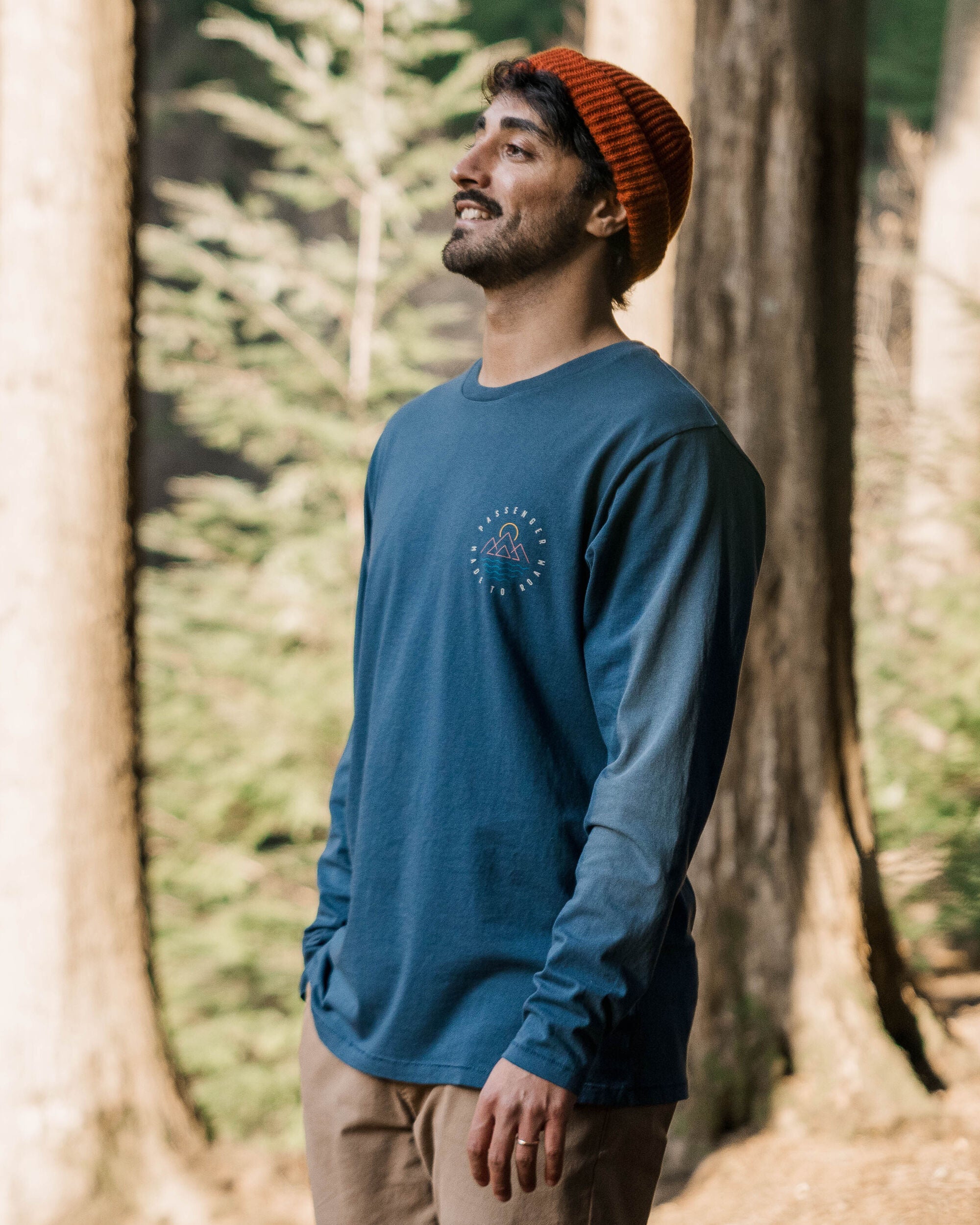 Escapism Recycled LS T-Shirt - Dark Denim - Lifestyle