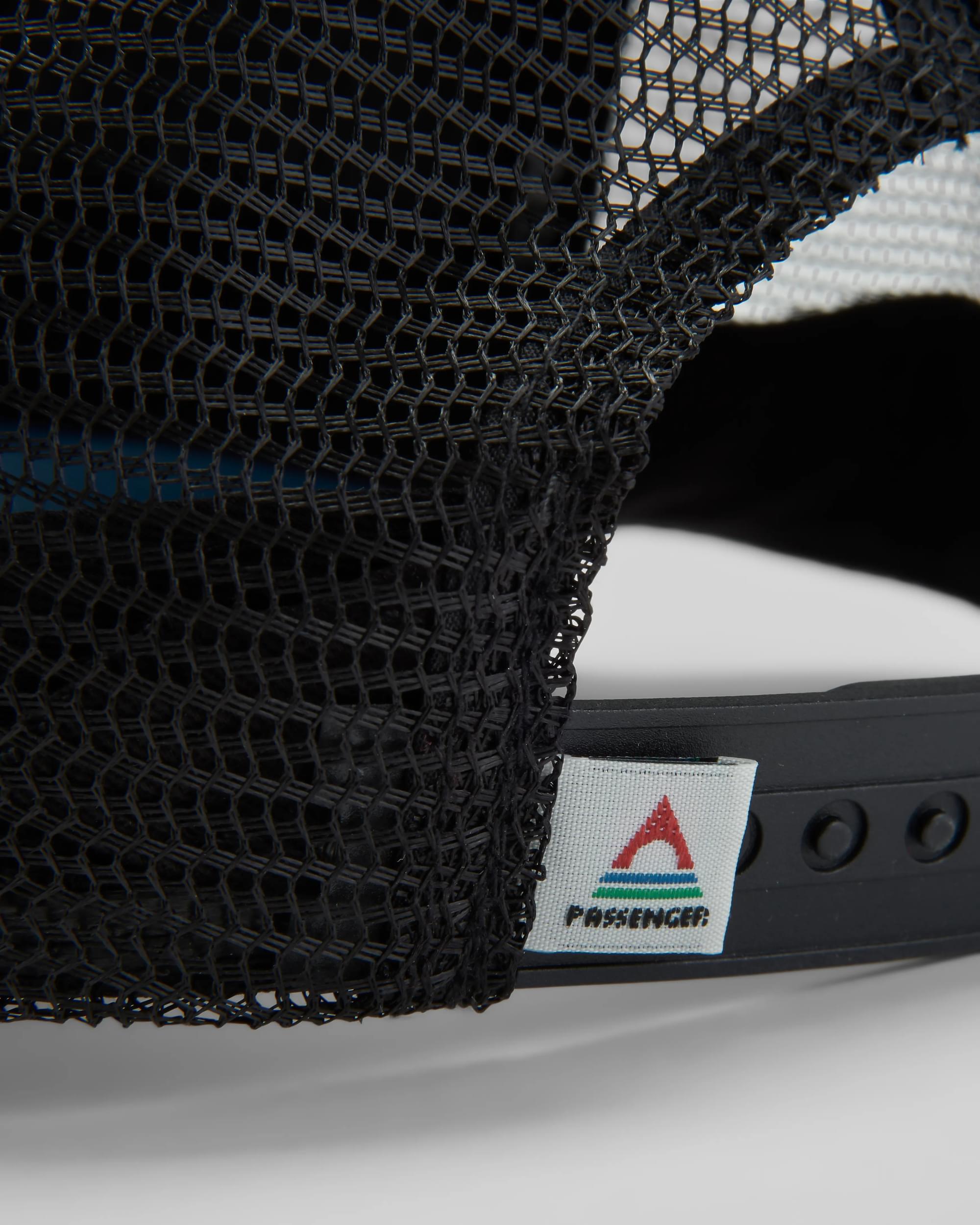 Escapism Trucker Cap - Black/Moonlight Blue - Flatlay