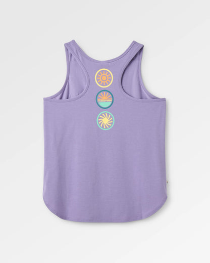 Chase The Light Active Vest - Purple Haze - Flatlay