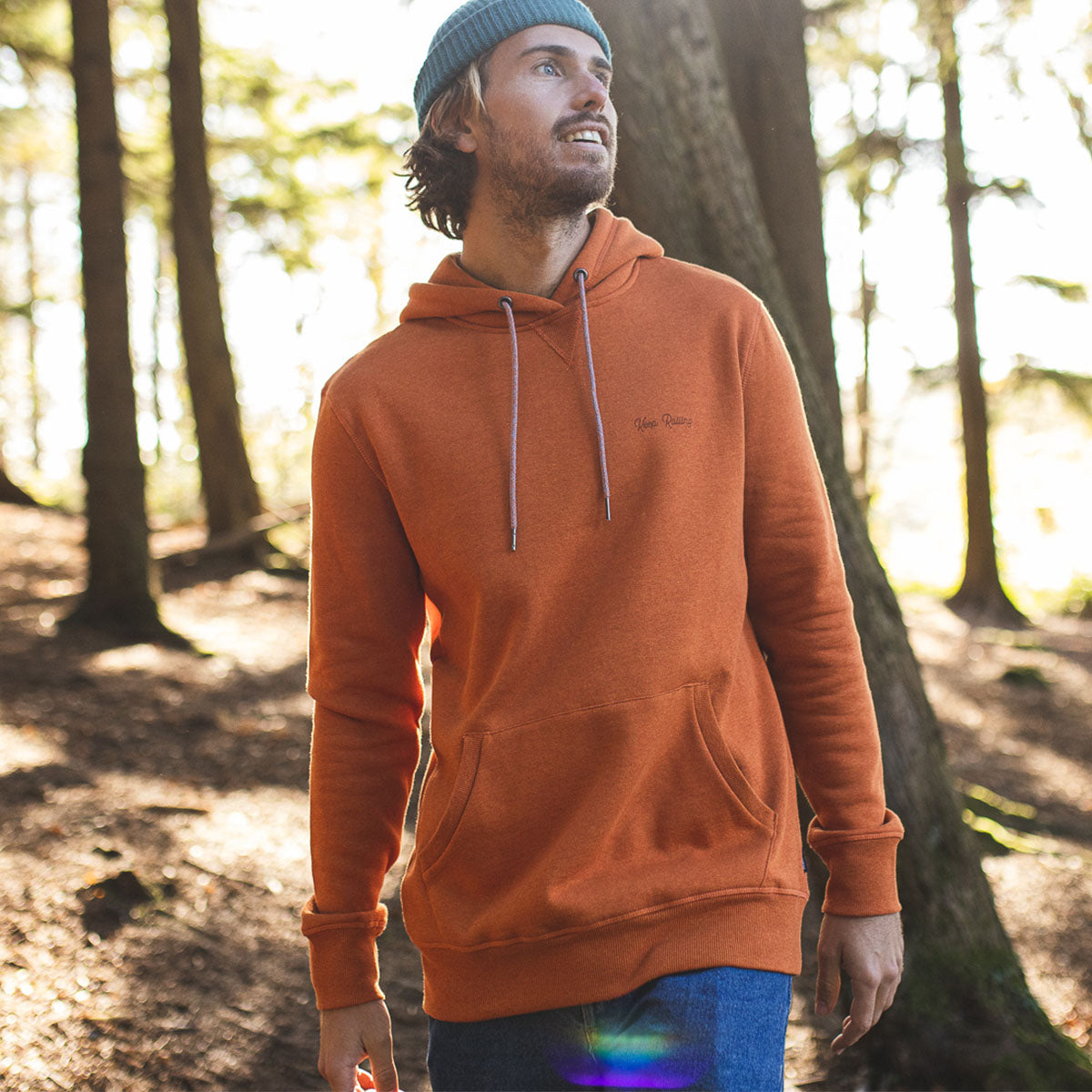 Keep Rolling Recycled Hoodie - Picante Marl