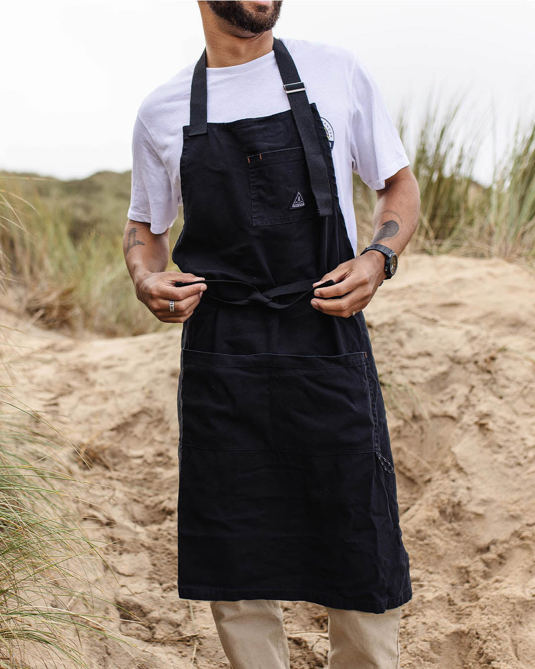 Male_Yard Recycled Cotton Apron - Black