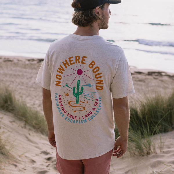 Land & Sea Recycled Cotton T-Shirt - Milky Marl