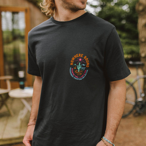 Land & Sea Recycled Cotton T-Shirt - Black