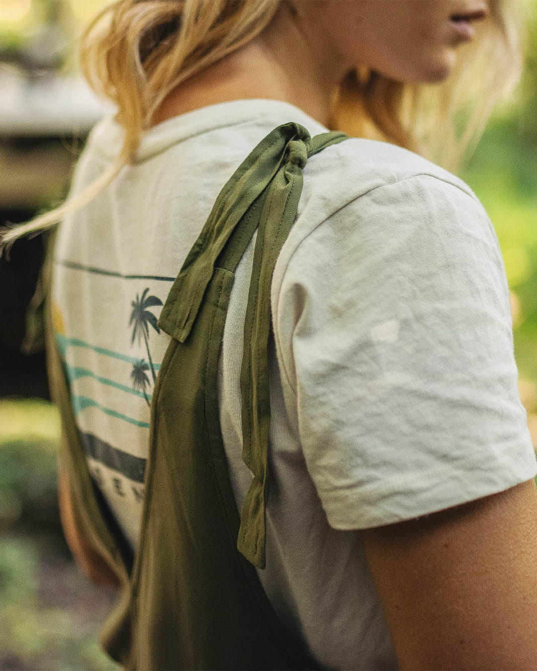 Lazy Day Dungarees - Khaki