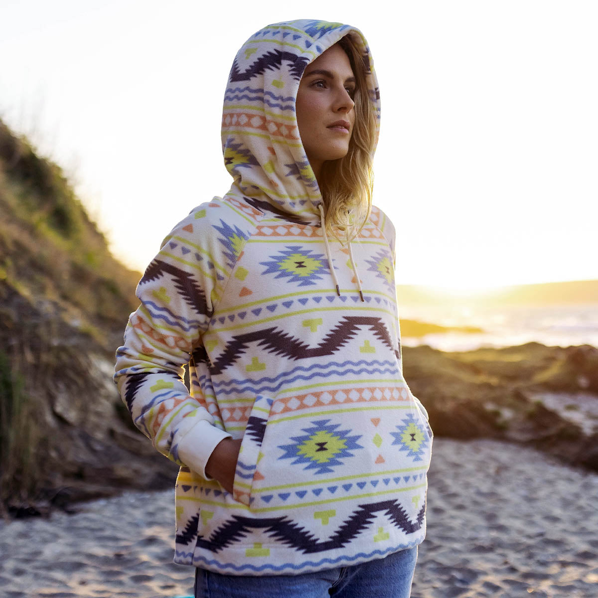 Aztec on sale fleece hoodie