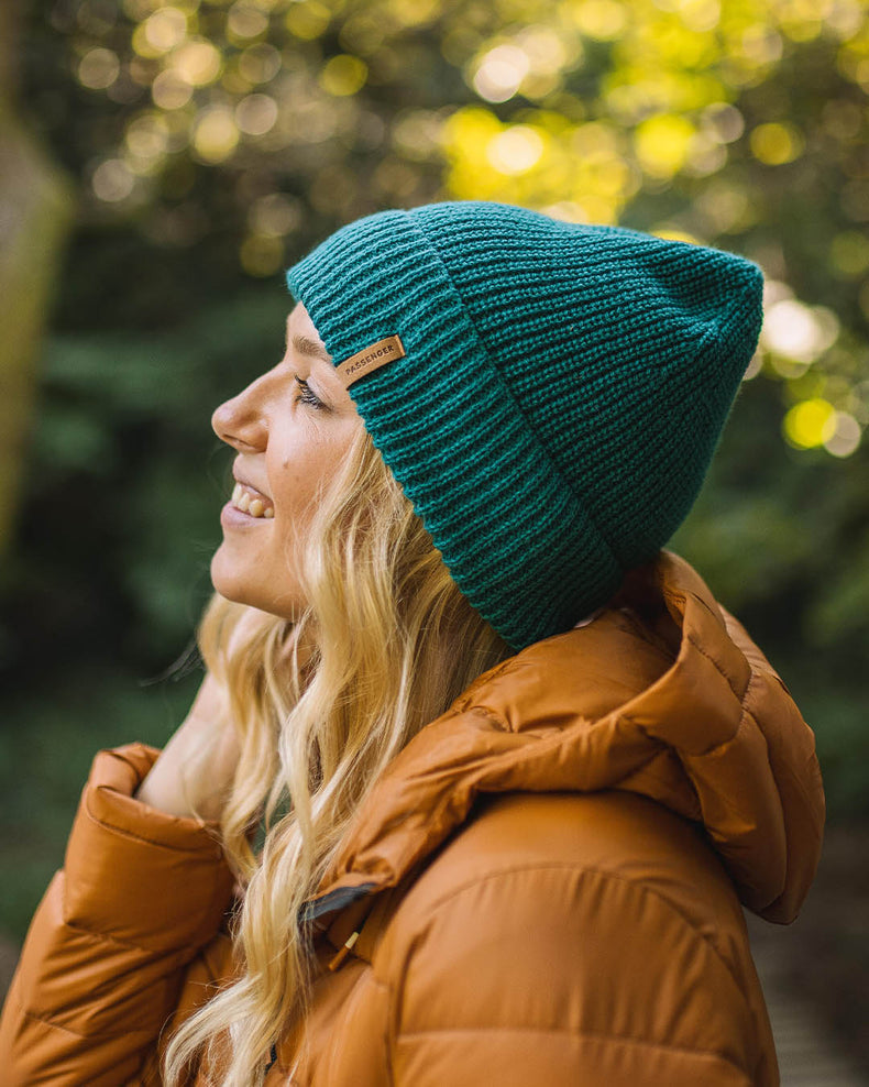 Womens_Compass Recycled Acrylic Beanie - Shaded Spruce