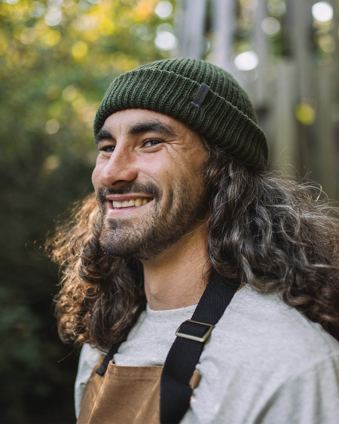 Male_Compass Recycled Acrylic Beanie - Fir Tree