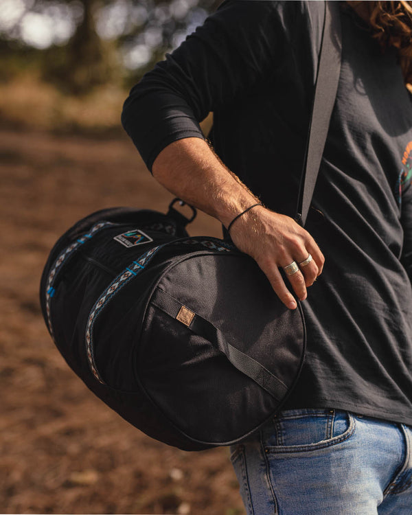 Escape It All 30L Recycled Polyester Duffle Bag - Black