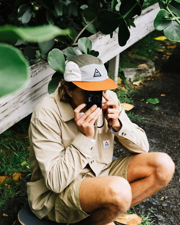 Fixie Recycled Cotton 5 Panel Cap - Apple Green Multi