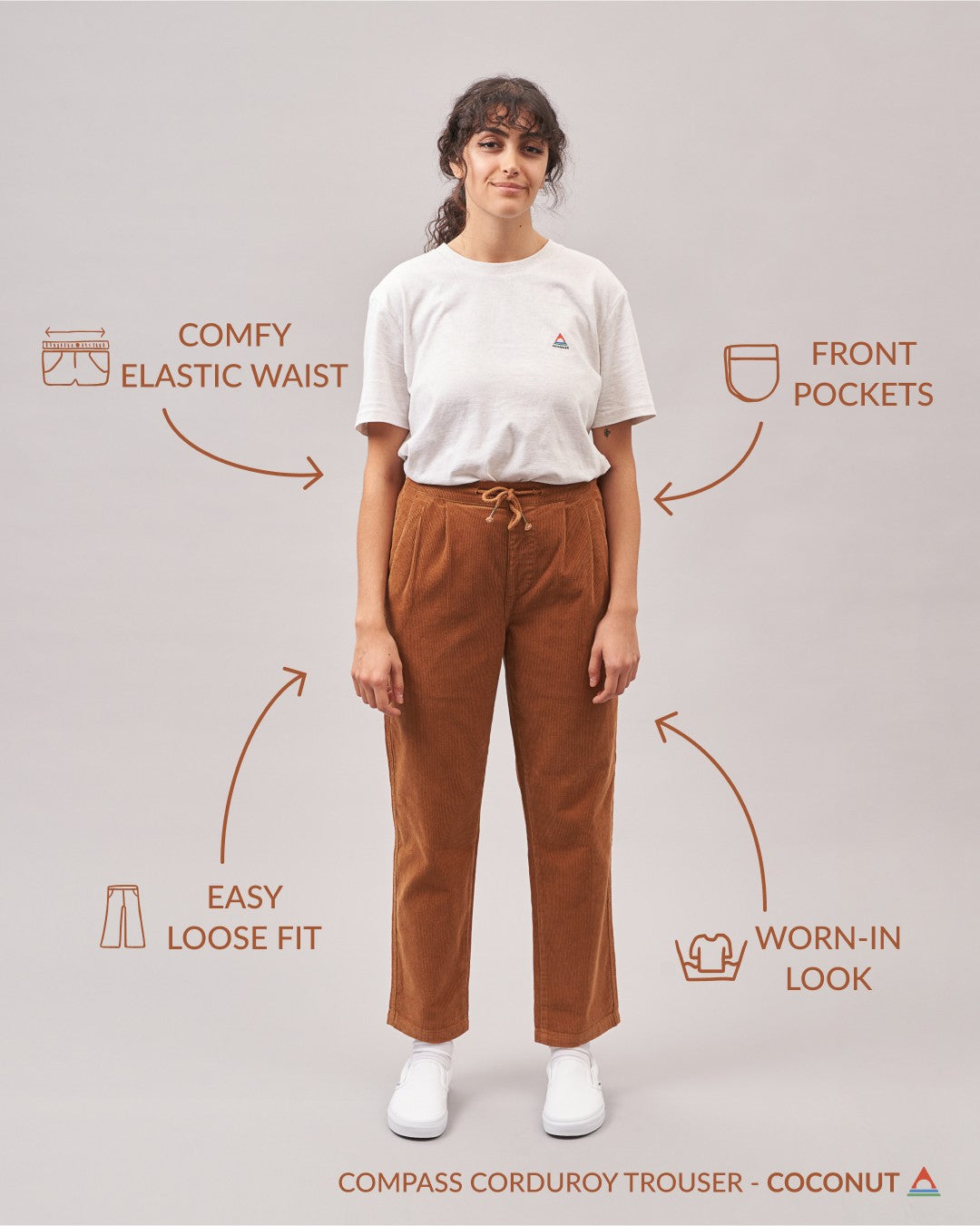 Compass Recycled Corduroy Pants Coconut – Passenger