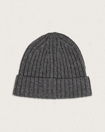 Katira Rib Knit Beanie - Charcoal