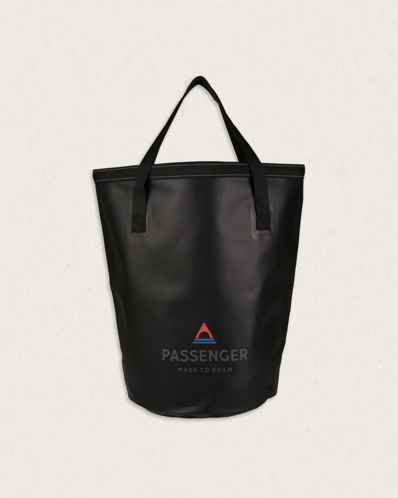 Recycled Nylon Beach Tote - Black