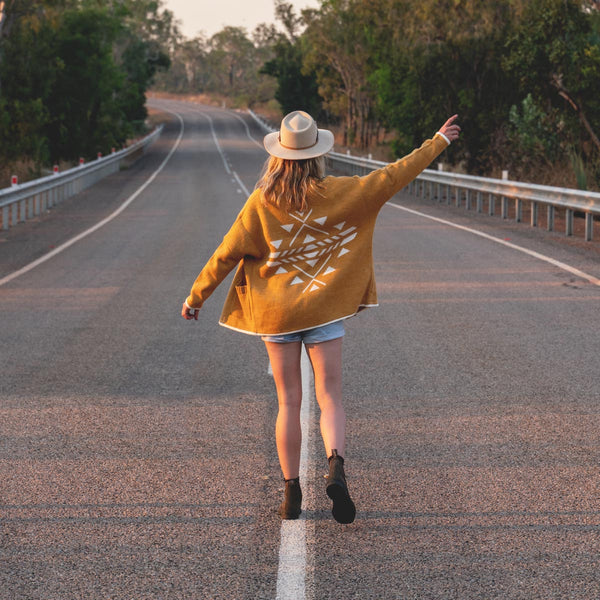 West Coast Cardigan - Sunset Yellow