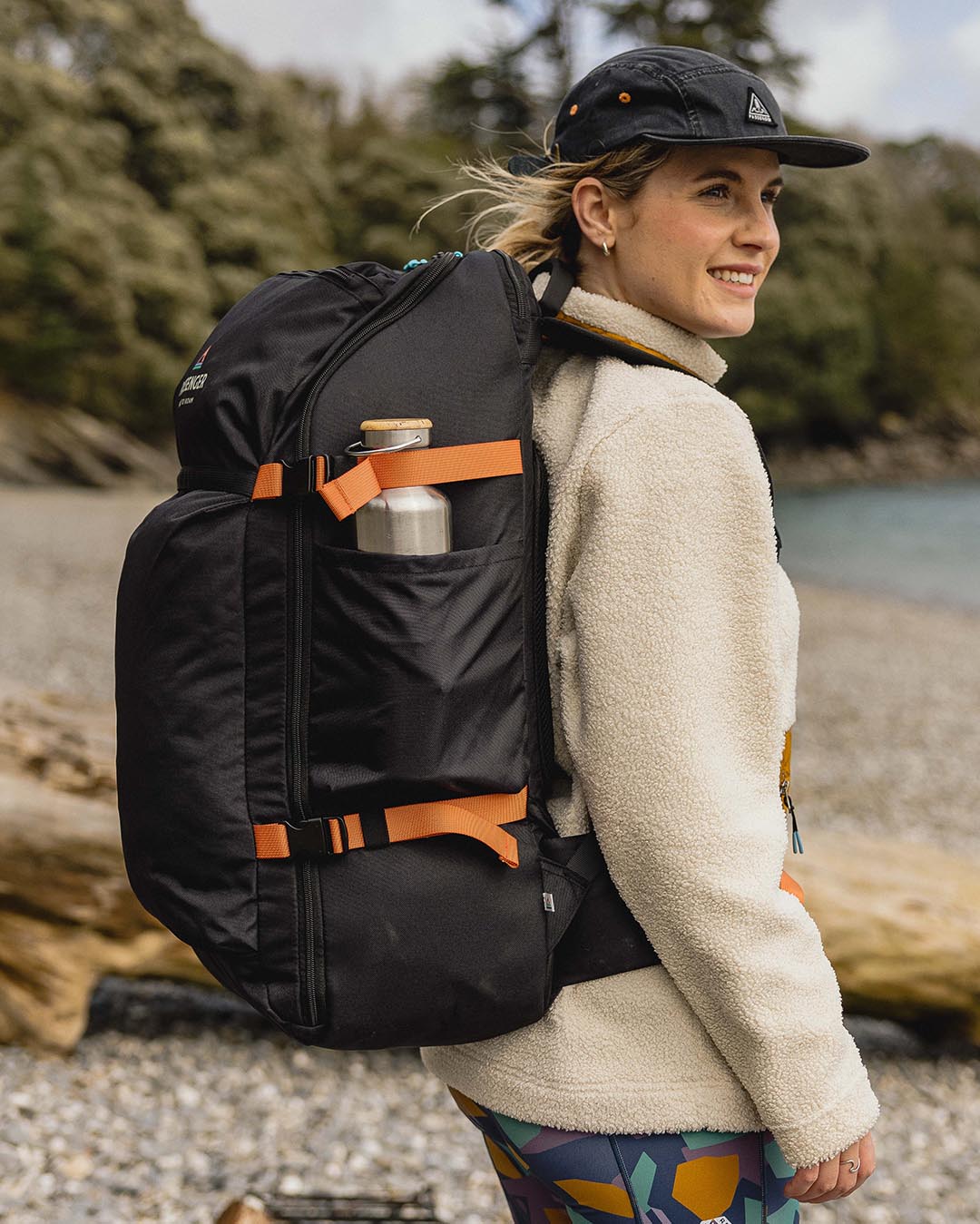 55 litre travel backpack Adventurer 55L Backpack Black – Passenger