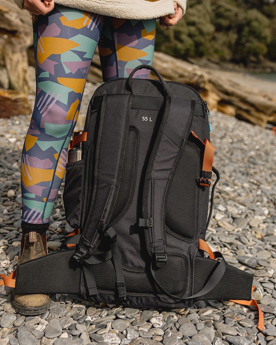55 litre travel backpack Adventurer 55L Backpack Black – Passenger