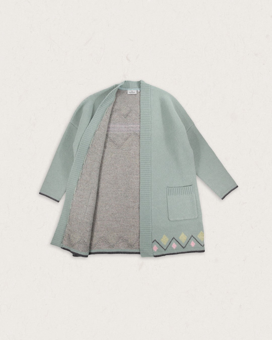 Leif Recycled Yarn Cardigan - Pistachio